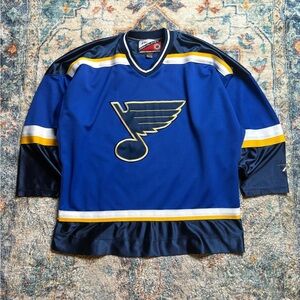 Vintage Pro Player St. Louis Blues Hockey Jersey Size XL